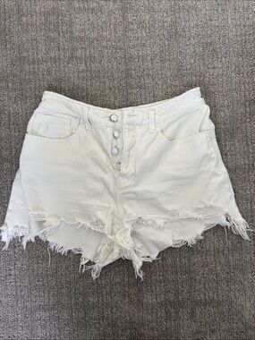 Good American WhIte Denim Shorts 8/29